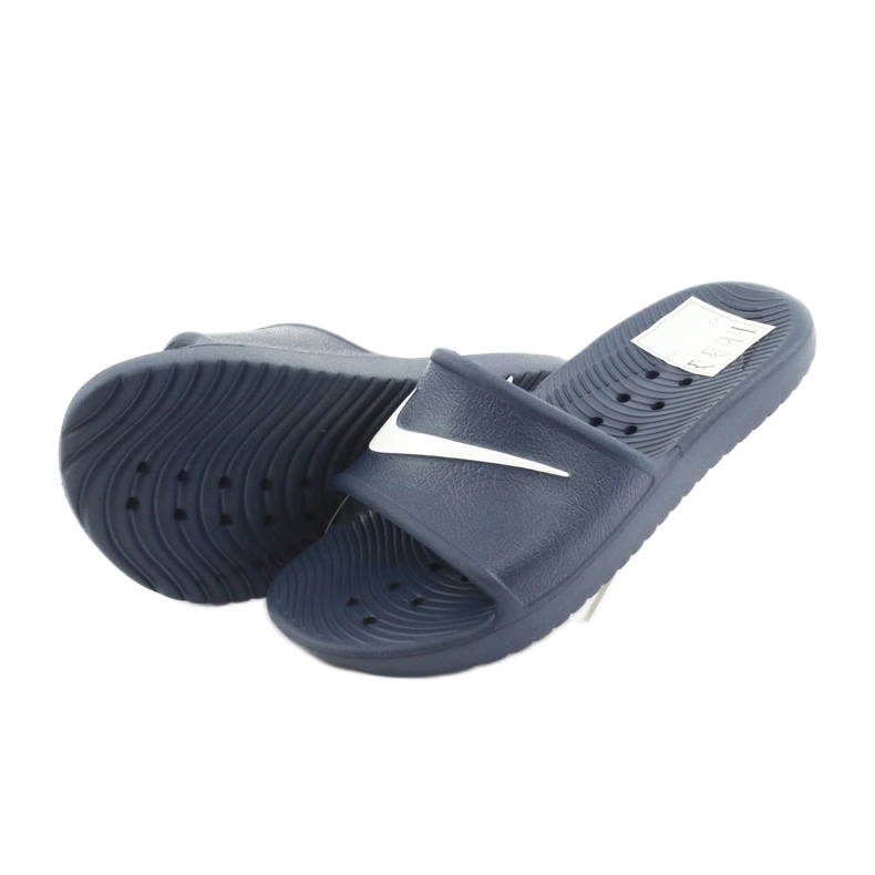Pantofle Nike Kawa Shower 832528 400 bílý námořnická modř 4