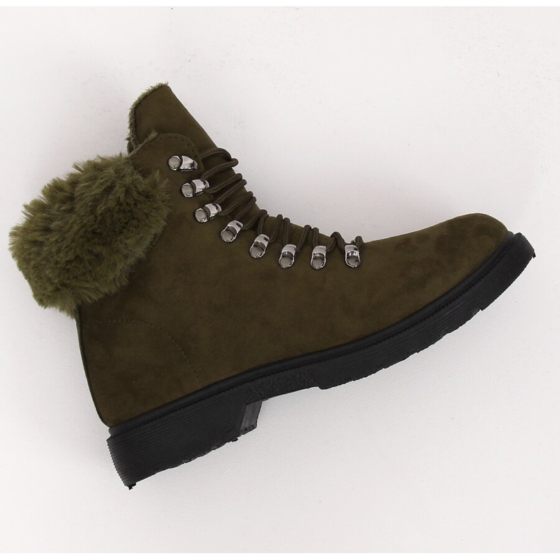 Zelené dámské turistické boty Y260-9 Green zelená 1