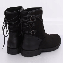 Černé zateplené boty 8122 Black černá 1