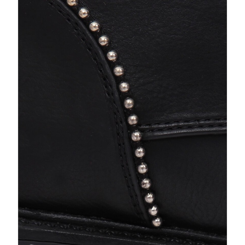 Černé šněrovací boty pro ženy C137 Black černá 1