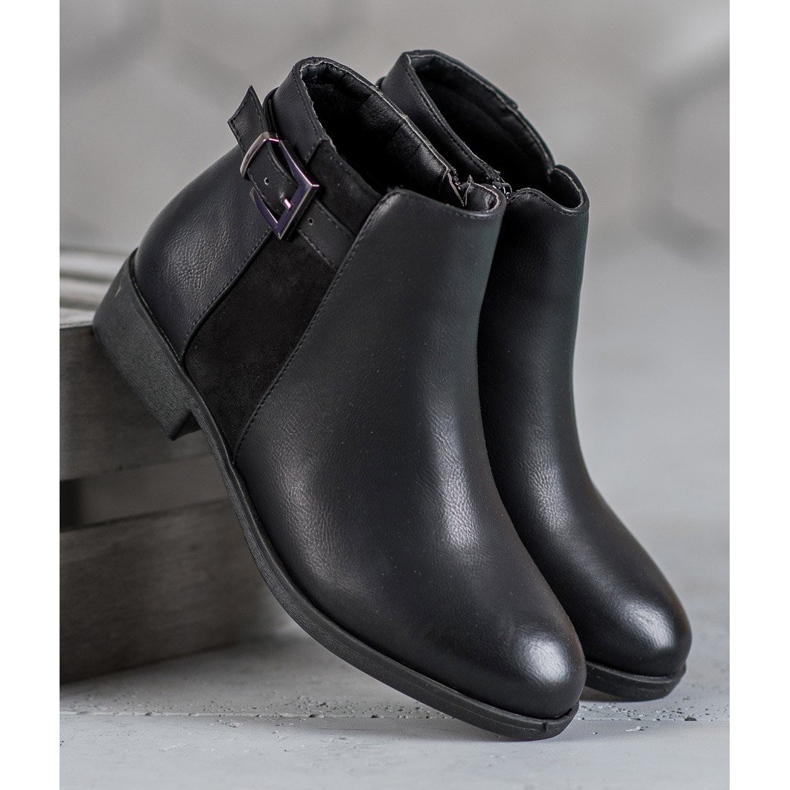 Abloom Boty na podpatku černý 1