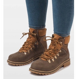 Dámské velbloudí semišové boty BK-29 hnědý 1 Dámské velbloudí semišové boty BK-29 hnědý 1