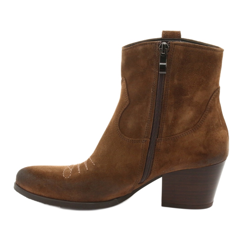 Kovbojské semišové boty Gamis 3837 hnědý 2