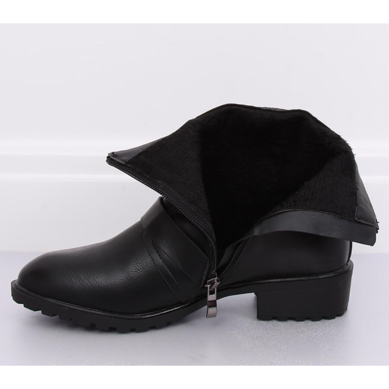 Černé dámské ploché boty G-160-1 Black černý 1