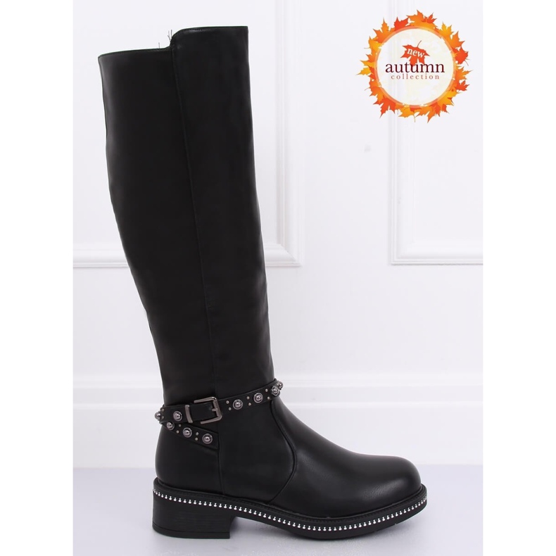 Dámské černé boty 0-263 Black černý 1