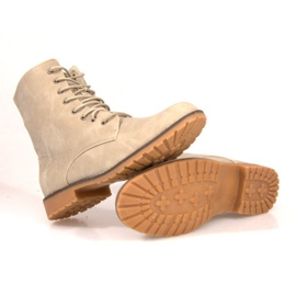 Teplé boty Military Q99 Beige béžový 1