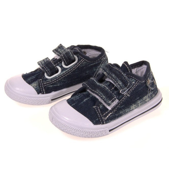 Dětské unisex tenisky se suchým zipem K3701 Blue modrý 1