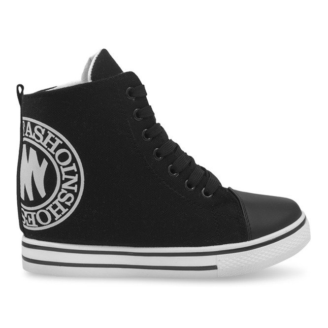 Módní tenisky LT1608 černé černá 1