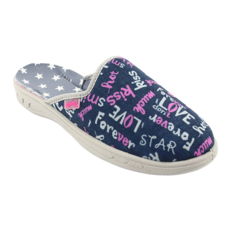 Barevné dětské boty Befado 707Y397 námořnická modrá růžový šedá 1