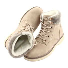 American Club American Boots Dámské krajky -Up Beige RH47 béžový 6