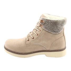 American Club American Boots Dámské krajky -Up Beige RH47 béžový 2