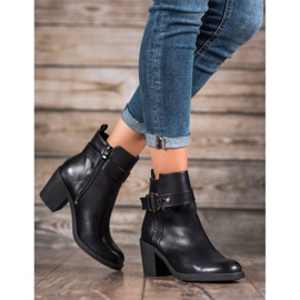 Nio Nio Klasické kozačky na vysokém podpatku černá 2 Nio Nio Klasické kozačky na vysokém podpatku černá 2