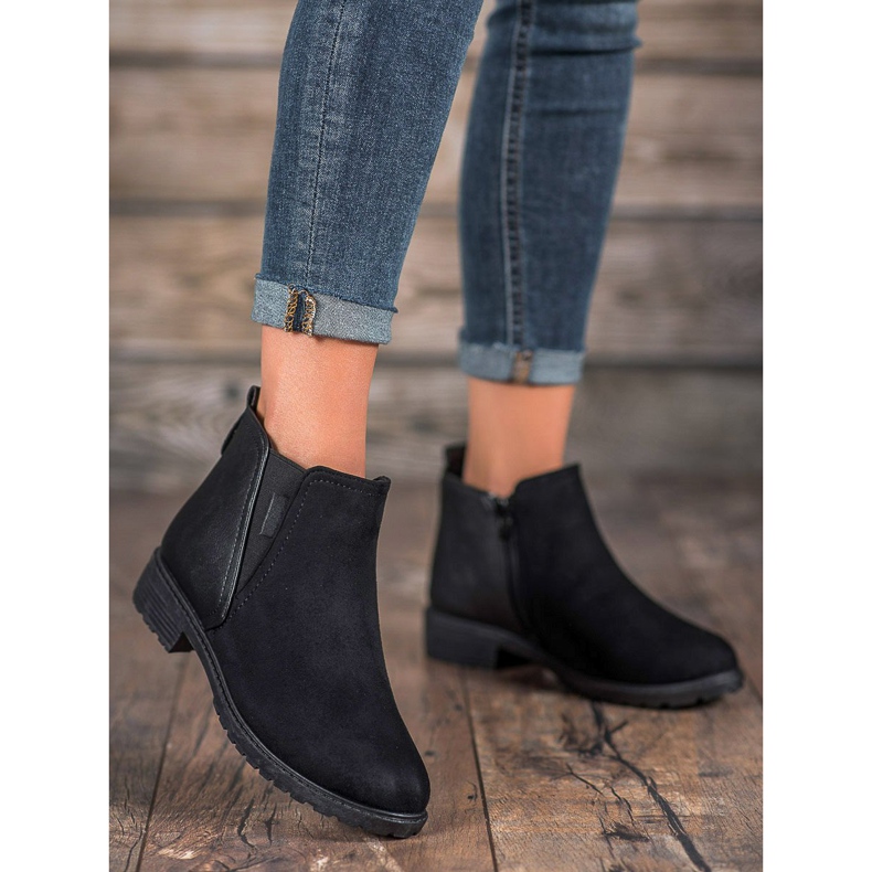 SHELOVET Klasické kozačky černý 1