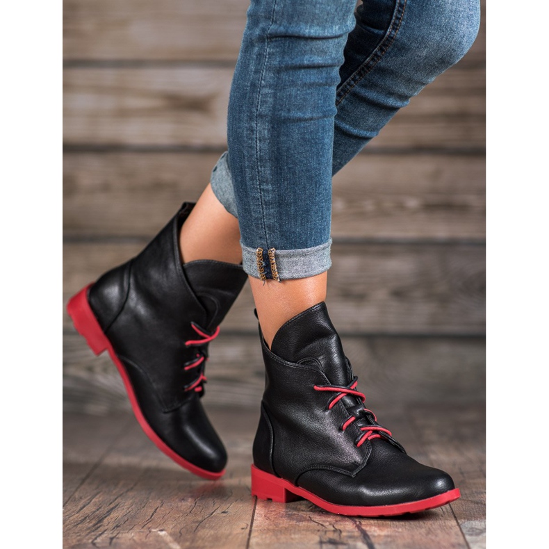 Filippo Šněrovací boty z eko kůže černá 2