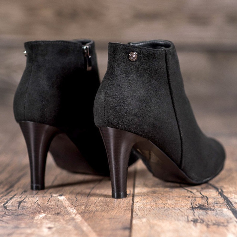 Filippo Sexy černé kozačky černý 1