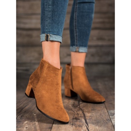 Filippo Semišové kozačky na vysokém podpatku hnědý 2