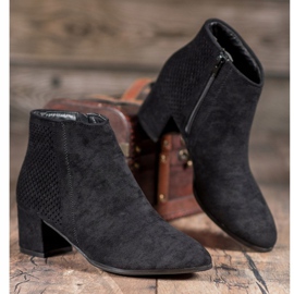 Filippo Semišové kozačky na vysokém podpatku černá 1 Filippo Semišové kozačky na vysokém podpatku černá 1