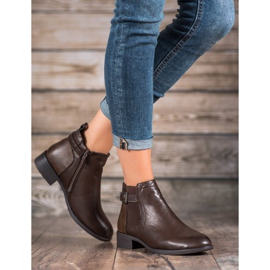 Anesia Paris Dámské nízké kozačky hnědý 2