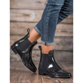 SHELOVET Lakované galoše černá 2