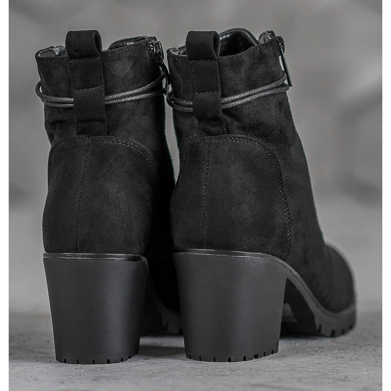 Super Me Šněrovací boty na platformě černý 1