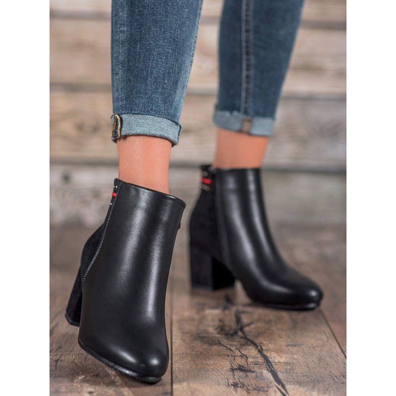 Filippo Boty na vysokém podpatku černá 1