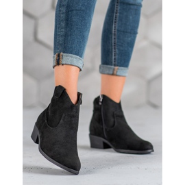 Filippo Semišové kovbojské boty černá 2