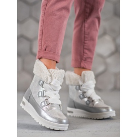 Teplé sněhové boty MCKEYLOR šedá 1