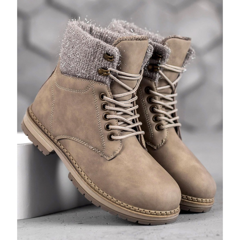 SHELOVET Trapery se třpytkami béžový 1