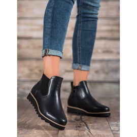 Bona Lehké boty na platformě černý 1