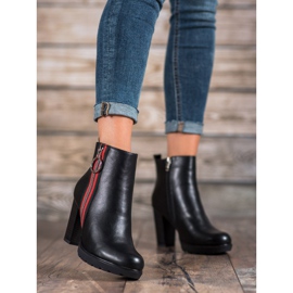 Filippo Boty s ozdobným zipem černá 1