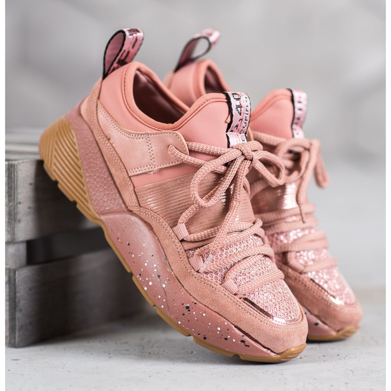 SHELOVET Nazouvací sportovní obuv růžový 1