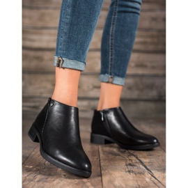 M.Daszyński Boty na podpatku černý 1