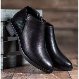 M.Daszyński Boty na podpatku černý 2