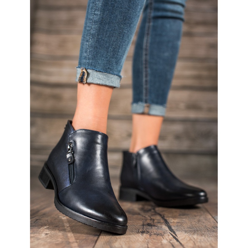 M.Daszyński Nízké tmavě modré boty modrý 2