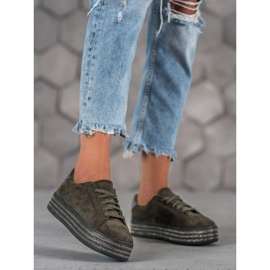 Bestelle Semišové sportovní boty vícebarevný šedá 2