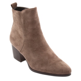 Semišové boty Taupe Filippo 922 hnědý 1