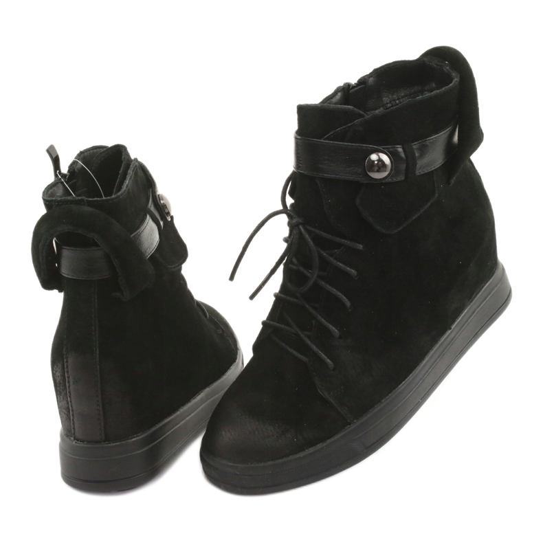 M.Daszyński Černé tenisky se zipem 143 černá 4 M.Daszyński Černé tenisky se zipem 143 černá 4