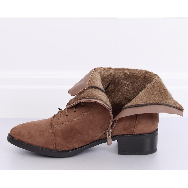 Šněrovací boty, béžová 3127 Khaki béžový 1