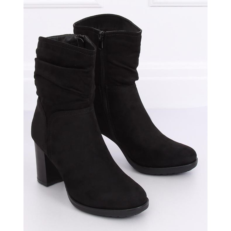 Černá 4581 Černé vysoké podpatky černý 2