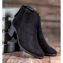 Filippo Klasické semišové kozačky černý 2