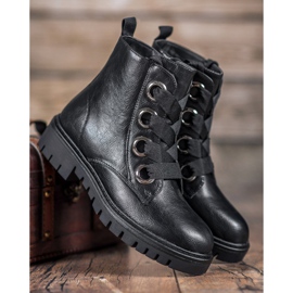 SHELOVET Pracovníci na platformě černý 1