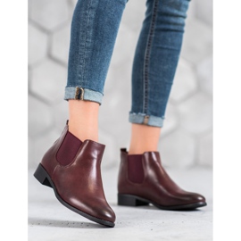 Anesia Paris Burgundsko Chelsea boty červené 1 Anesia Paris Burgundsko Chelsea boty červené 1