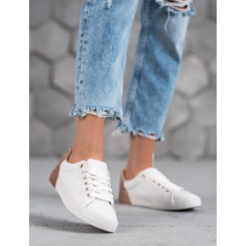 Bestelle Eko kožené tenisky bílý 2