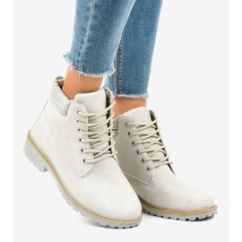 Šedé turistické boty bez izolace W-3033 šedá 2