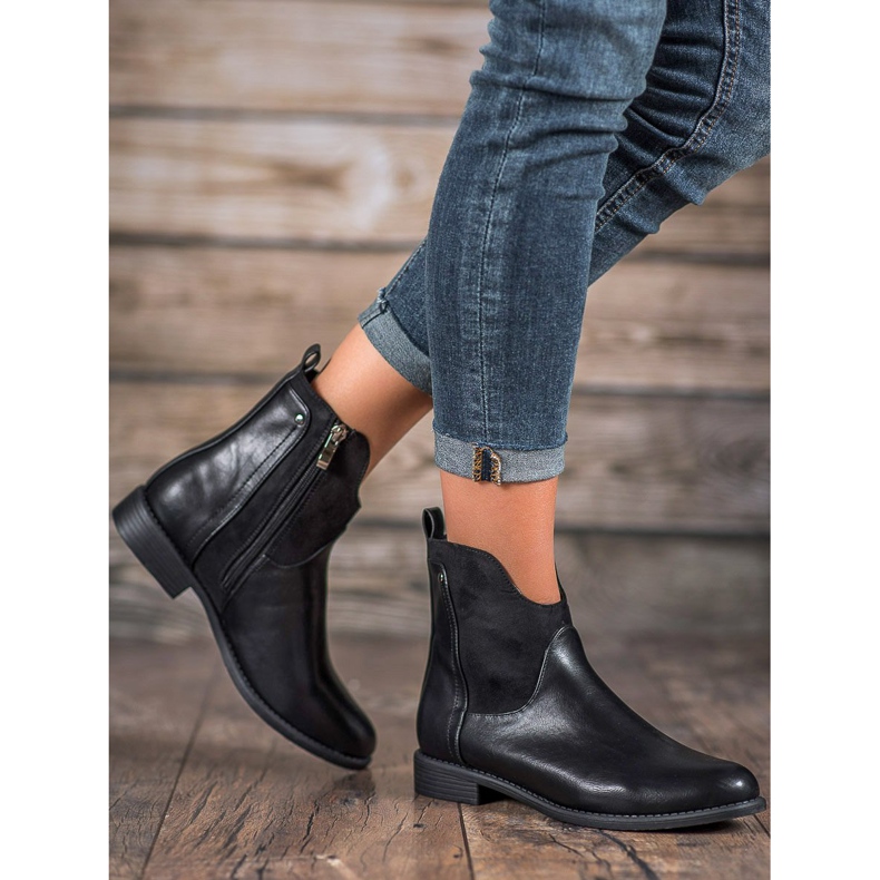 Filippo Pohodlné černé boty černá 2