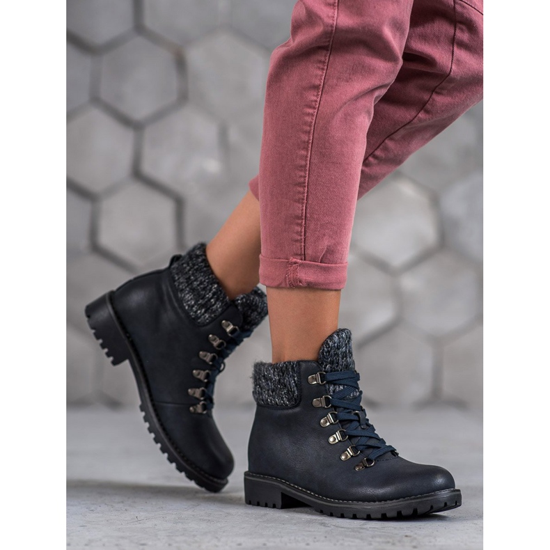 SHELOVET Tmavě modré boty modrý 2