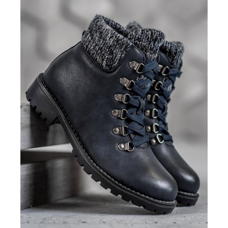 SHELOVET Tmavě modré boty modrý 1