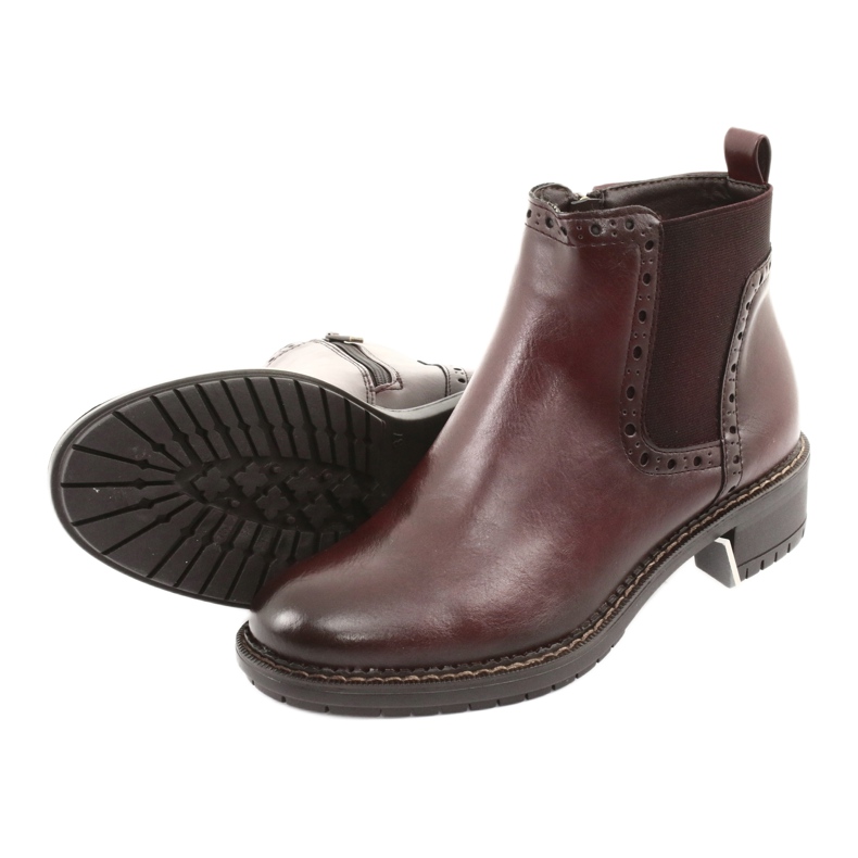 Kozačky Jodhpur boty Filippo 957 burgundy hnědý 5 Kozačky Jodhpur boty Filippo 957 burgundy hnědý 5