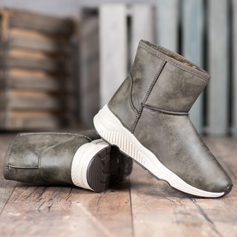 SHELOVET Pohodlné boty do sněhu vícebarevný zelená 2