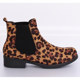Dámské boty Chelsea s leopardím potiskem 7390-PA Leopard hnědý 1